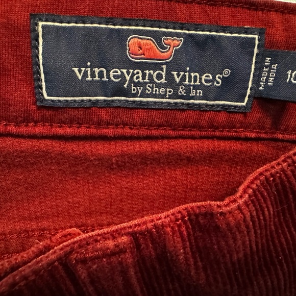 Vineyard Vines Boys Burgundy / Maroon / Red Corduroy Jeans Size 10 - Picture 3 of 5